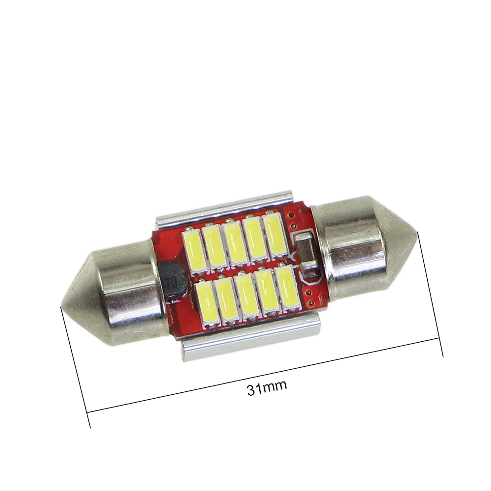 KEIN 1 шт. C3W C5W C10W гирляндная шина Canbus Error Free авто светодиодный 31 мм 36 мм/39 мм/41 мм Чтение номерного знака Лампа лампа для внутреннего освещения