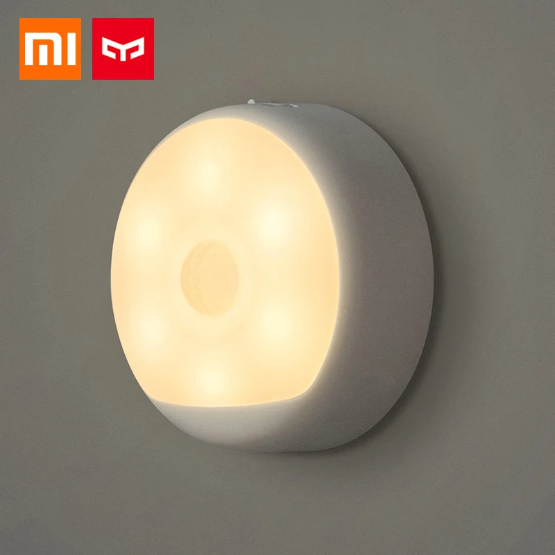 

(USB Charge ) Xiaomi Mijia Yeelight LED Night Light Infrared Magnetic with hooks remote Body Motion Sensor For Xiaomi Smart Home