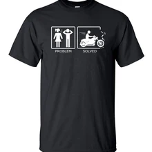 Проблема решена забавная Мужская футболка Новая летняя хлопковая футболка с круглым вырезом футболка для фитнеса Camisa Masculina хип-хоп Мужская футболка