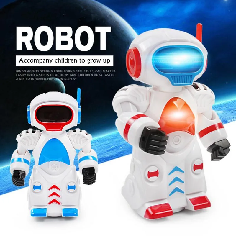 

Espeon 2017 New Intelligent Robot 360 Rotating Dancing Robot Musical Walk Lighten Electronic Robot Multicolor Model Kid Toys