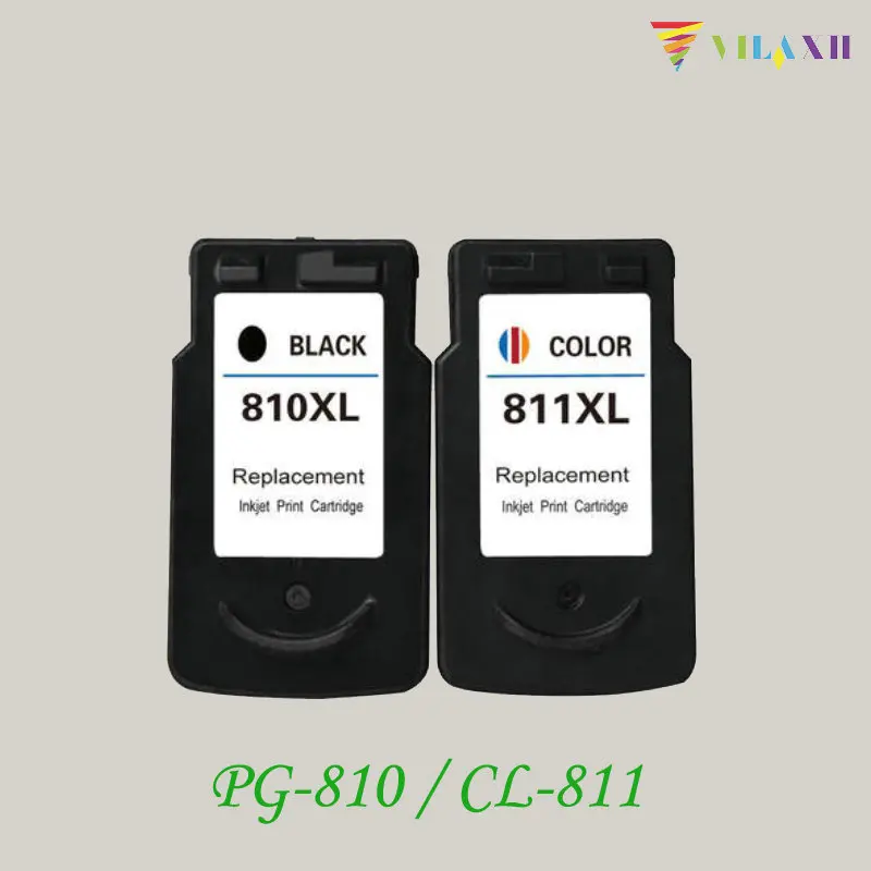 

Vilaxh PG-810 CL-811 Ink Cartridge For Canon PG810 CL811 PIXMA iP2770 iP2772 MX328 MX338 MX347 MX357 MP237 MP245 MP258 Printer