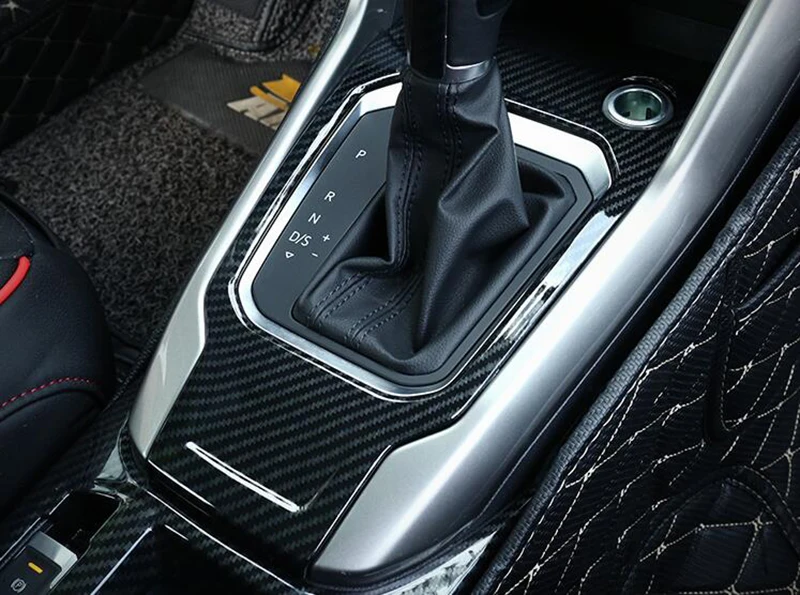 para Volkswagen vw Console do Deslocamento de Engrenagem Tampa da Caixa de Suporte de Copo de Água T-roc Troc Frente Center Quadro Surround Capa 2020 Abs 9 Molduras interiores