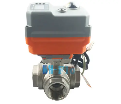 New 3/4&quot 3 Way T SS304 Proportional Integral Control Motorized Electrical Valve | Обустройство дома