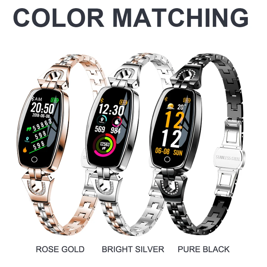  SCOMAS Newest Fashion Women Smart Watch Heart Rate Monitor Bluetooth 4.0 Fitness Smartwatch Reloj I - 32950814810