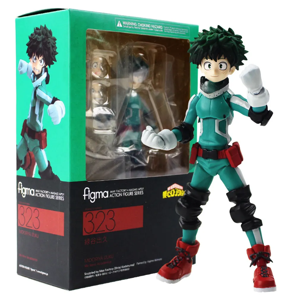 15 см Figma 323 Midoriya izku фигурка героя мультфильма «Мой герой», аниме модель игрушки, детский подарок - Цвет: With Color Box