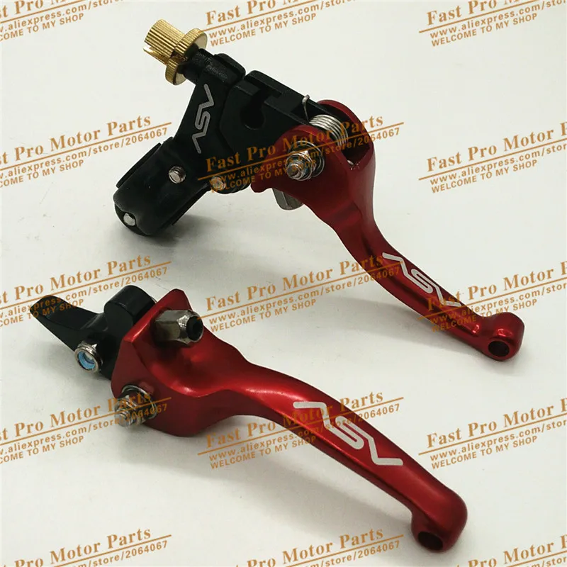 

Aluminum alloy ASV Clutch and Brake Folding Lever Fit Most Of Motorcycle Dirt Pit Bikes parts WR CRF KLX YZF RMZ