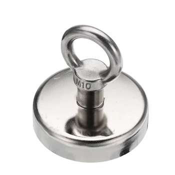 

SULEVE 75x80mm Neodymium Recovery Magnet Metal Detector Eyebolt Circular Ring Magnet 165kg