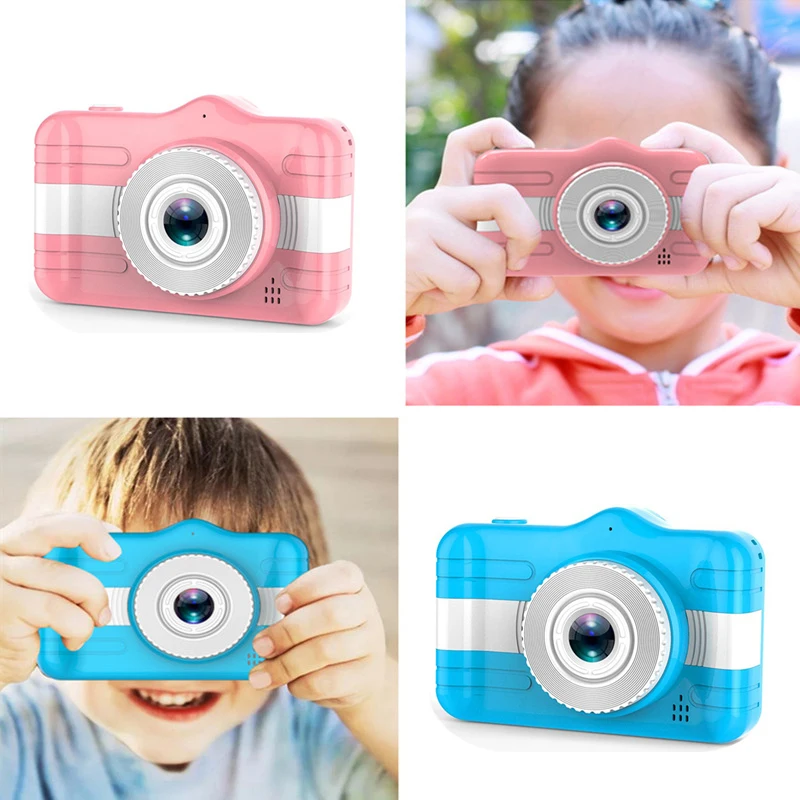 Цветной экран детская Мини Милая цифровая камера 1080P HD детские игрушки видео рекордер видеокамера детская polaroid камера