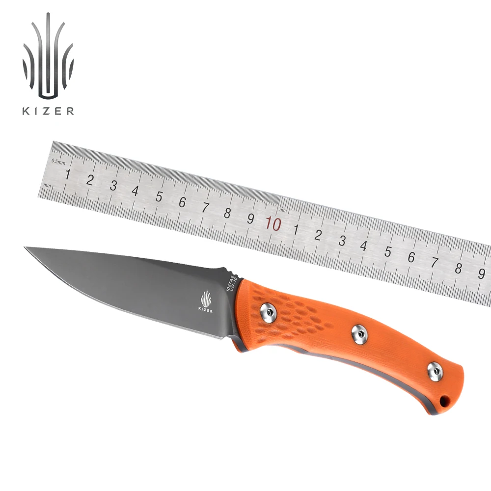 

Kizer fixed blade knife hunting knife survival knives edc 1027A2 high quality g10 material handle comfortable hand tool