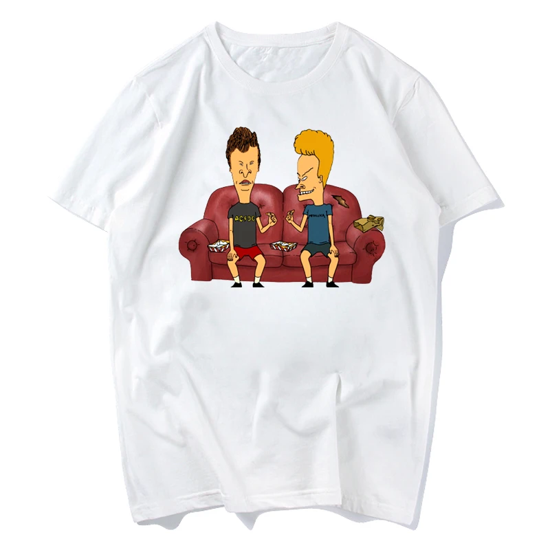 

2018 New Arrival Man Beavis and butthead T-Shirts Great Design Tee Shirts Hot sale Plus size Tees s-xxxl