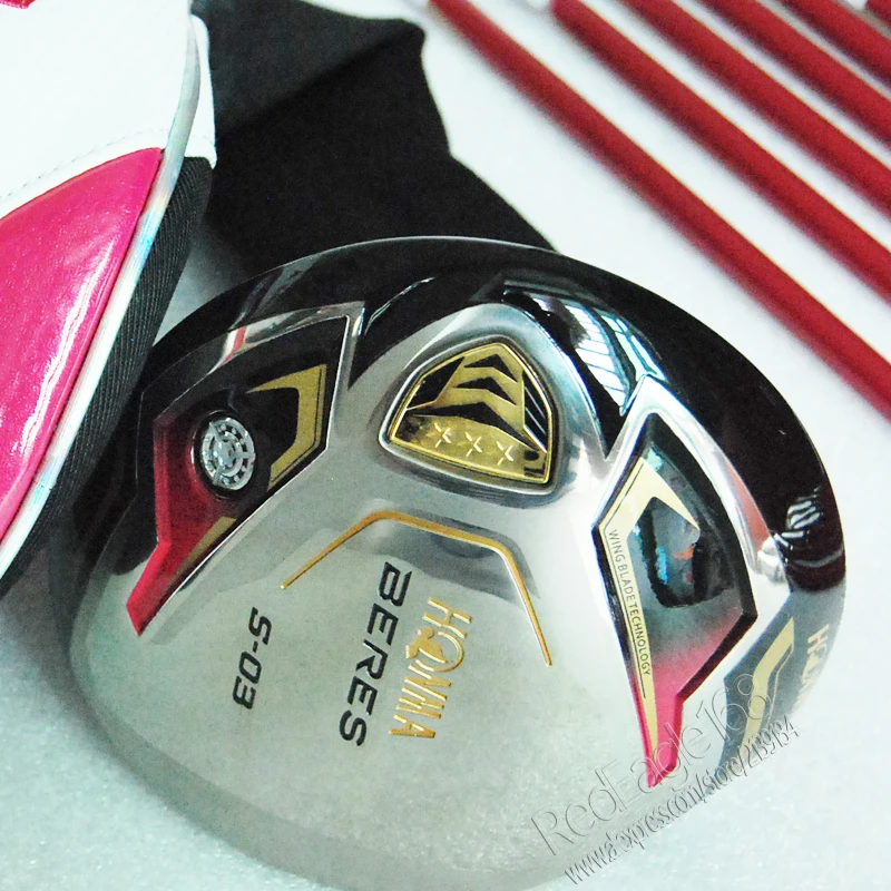 S-03 cooyute جديد إمرأة نوادي الجولف هونما جولف سائق 12 سائق لوفت نوادي الجرافيت رمح الجولف والخشب غطاء الرأس حرة مجانا