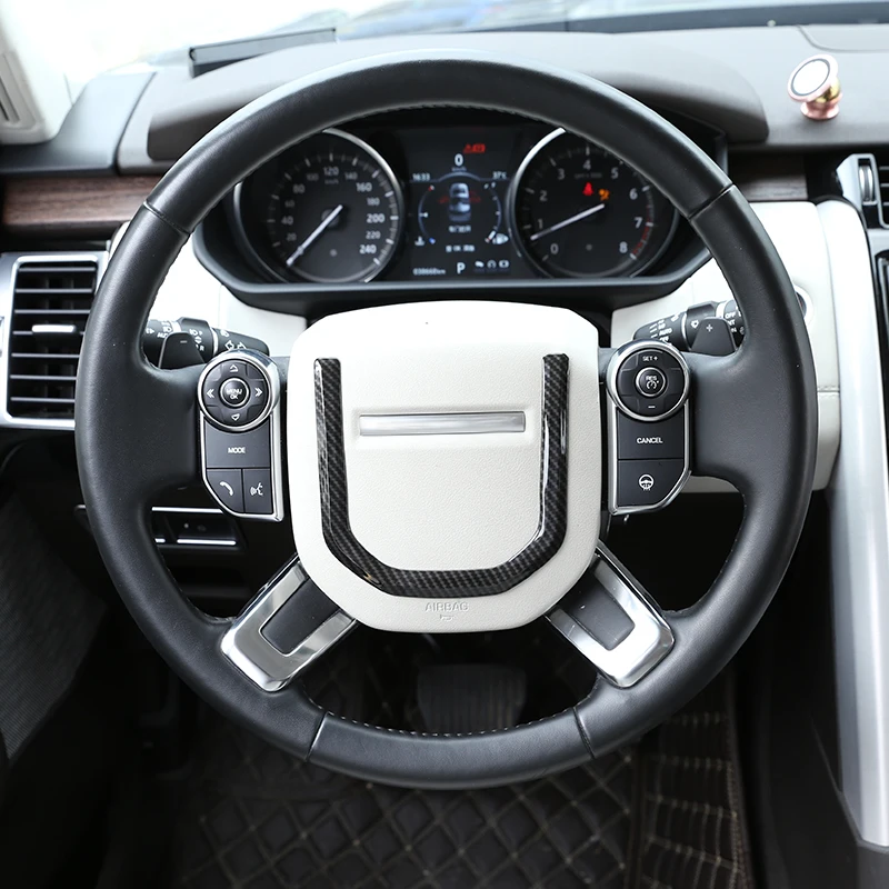 

For Land Rover Discovery 5 LR5 L462 2017-19 For Range Rover Sport 2014-19 Car ABS Steering Wheel Sequin Trim For RR Velar Parts
