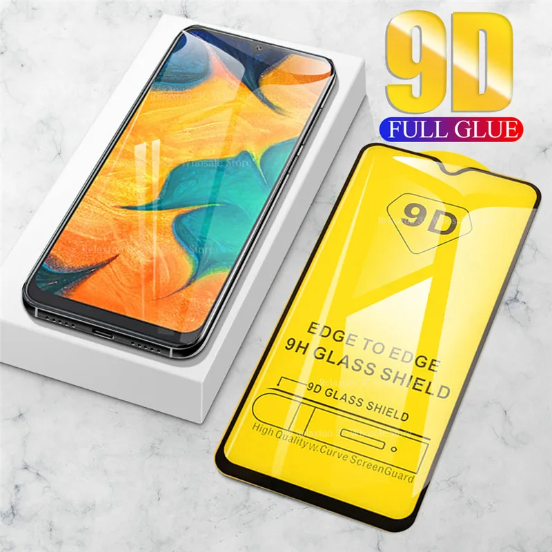 Изогнутое защитное стекло 9D для samsung a50 пленка из закаленного стекла galaxy a40 a70 a30 a 30