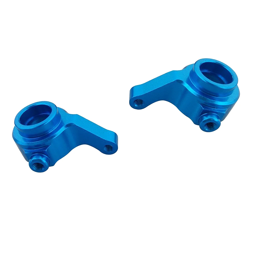 2Pcs Metal Blue Steering Cup Arm & Wheel Hub Hex Drive Adapter for 1/18 WLtoys A949 A959 A969 A979 K929
