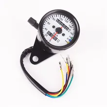 Modified motorcycle odometer /motorcycle speedometer high quality/ odometer meter instrument retro double shell