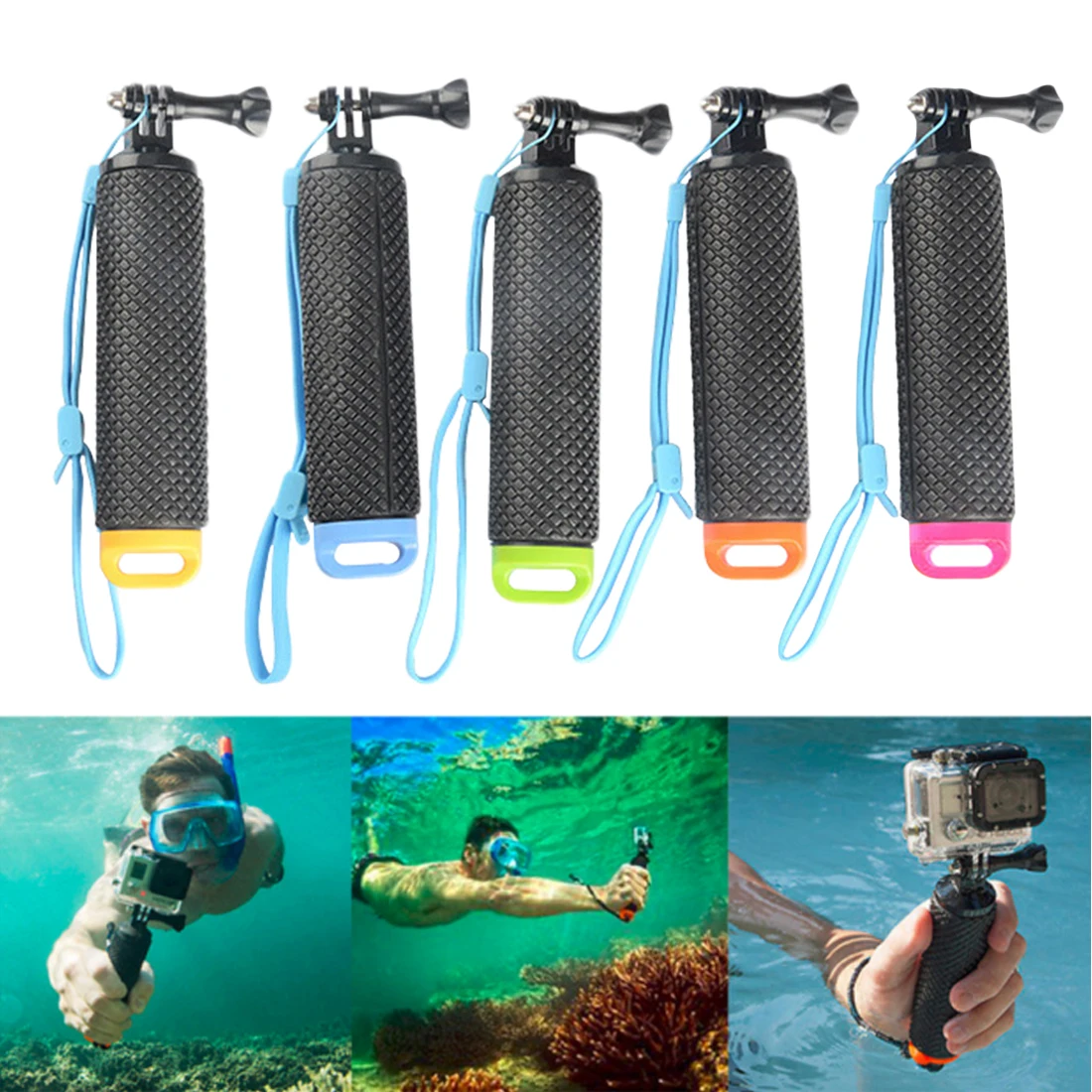 

Floating Hand Grip Buoyancy Rod Pole Stick Monopod Tripod for Gopro Go Pro Hero 5 4 3 Xiaomi Xiomi Yi 2 4K 4 K Action Camera