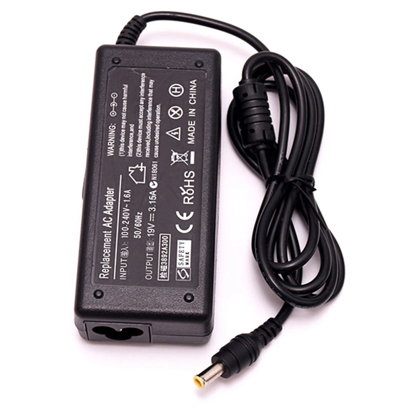 Адаптер для ноутбука samsung AD 6019 Q35 Q70 X15 X05 X30 P30 F25 19 в 3 15 А 60 Вт|charger 12v|charger carcharger jack |