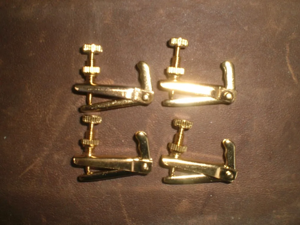 

12 PCs Gold Color Violin Fine tuner Fiddle String Adjuster