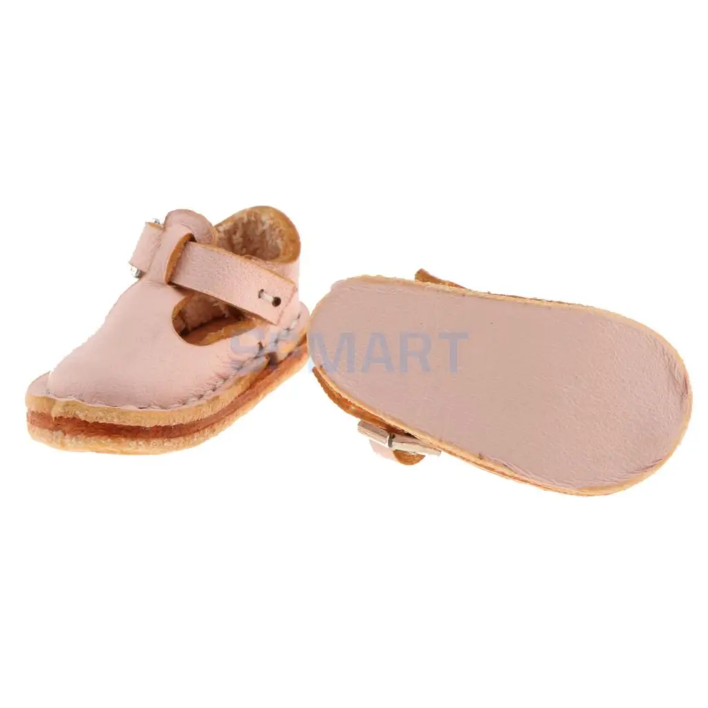 Pair of Fashion Shoes PU Leather Lace up Boots Shoes for 12'' Blythe Doll Clothes