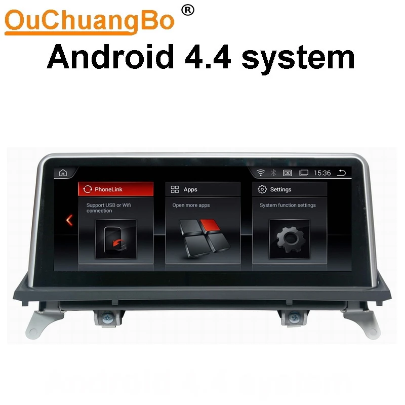 

Ouchuangbo 10.25 inch android 4.4 car audio gps navigation radio for X5 E70 F15 F85 X6 E71 F16 F86 2011-2012 with CIC system