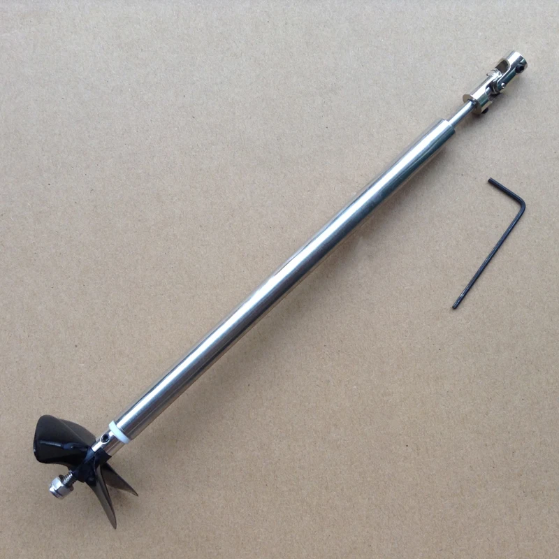 DIY RC Model Accessories 4mm Stainless Steel Boat Shaft Kit 4 Blades
