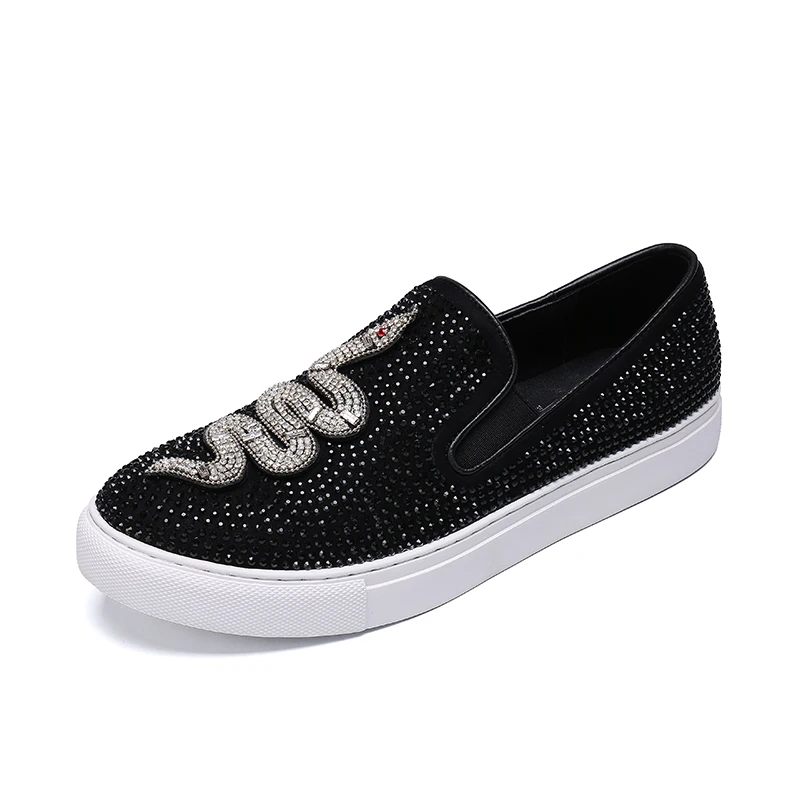 Genuine Patent Leather Wedding Social Sapato Male Flats Shoes