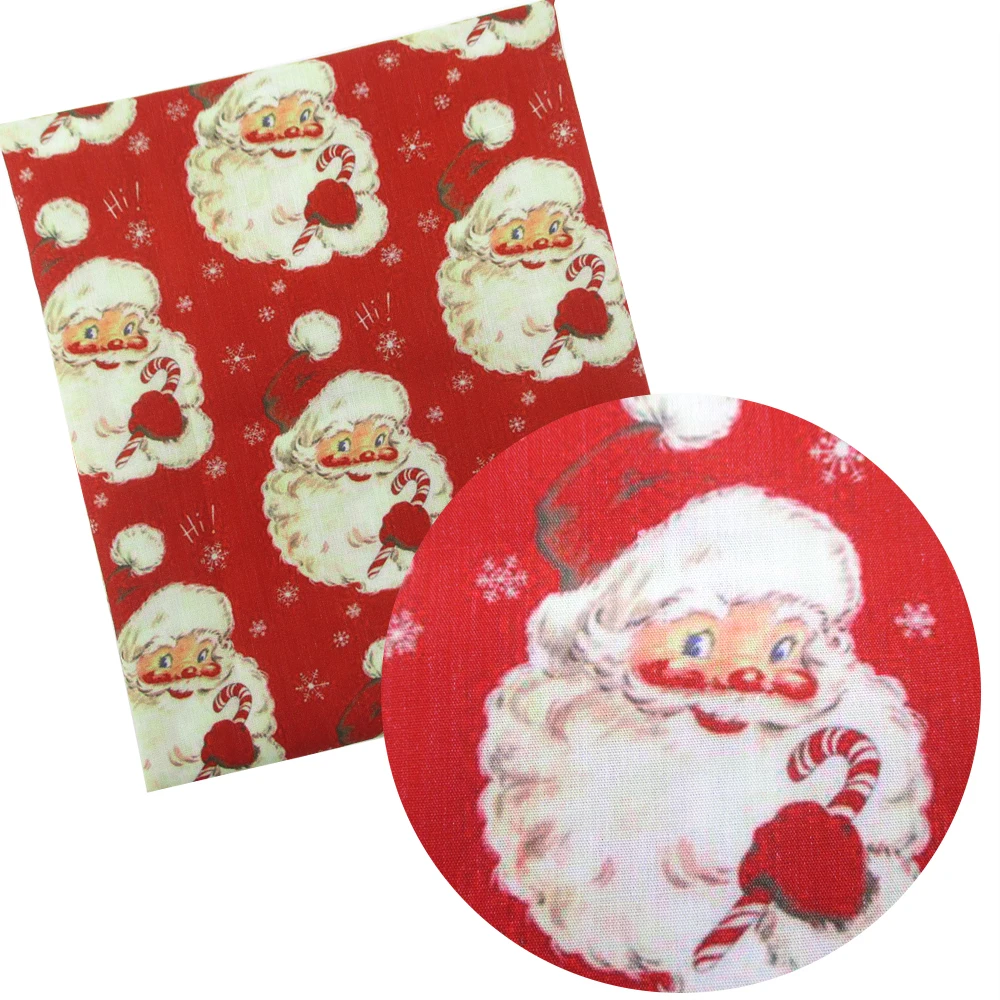 

David accessories 50*145cm Christmas Decorations Polyester cotton fabric for Tissue Kids Bedding home textile for Sewing,57865