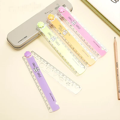 

30CM Multifunction Folding Ruler Cute Kawaii Color Standard Rulers DIY Drawing Ruler School Supply for Kids Student Novelty Gift