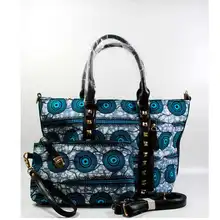 Новая мода 2 шт африканская Сумка Набор s для женщин Сумочка воск высокого качества сумка набор