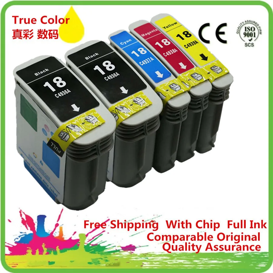 Сменные чернильные картриджи для 18 18XL HP18 HP18XL C4936A Officejet Pro K5300 K5400dn K5400dtn L7380 L7580 L7590 K8600