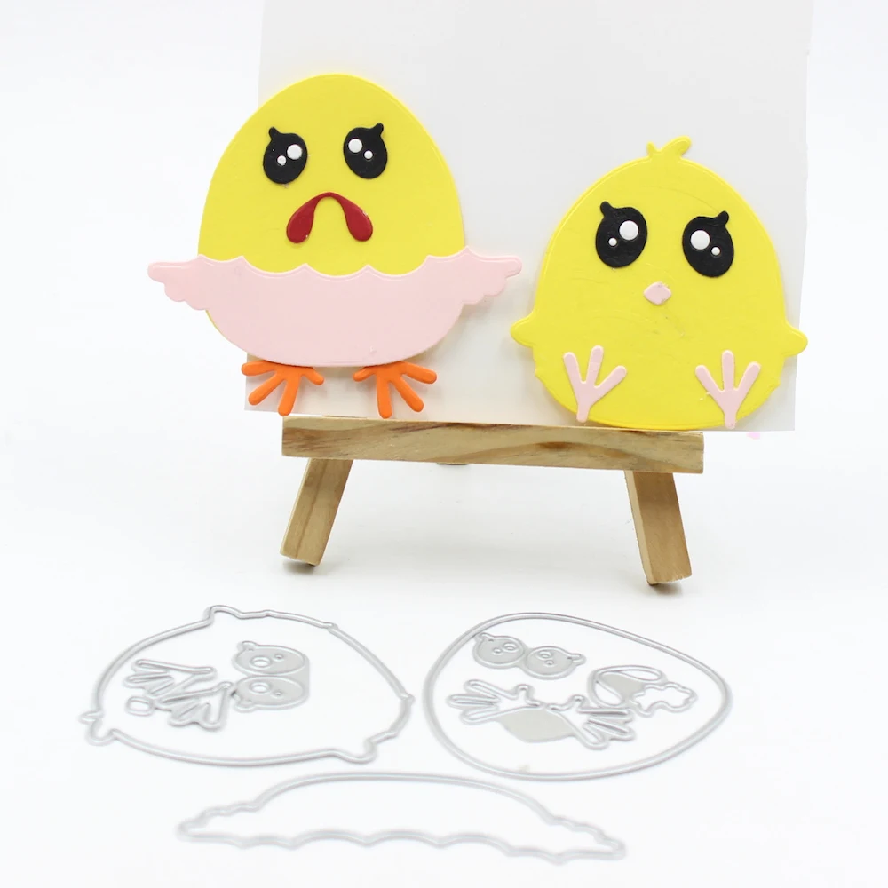 

KLJUYP Lovely Chicken Metal Cutting Dies Stencils for DIY Scrapbooking/photo album Decorative Embossing DIY Paper Cards