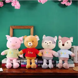 Новый стиль одежда свинья собака медведь плюшевая игрушка «лиса» мягкие Froest животных плюшевые игрушки куклы детей подарок на день рождения