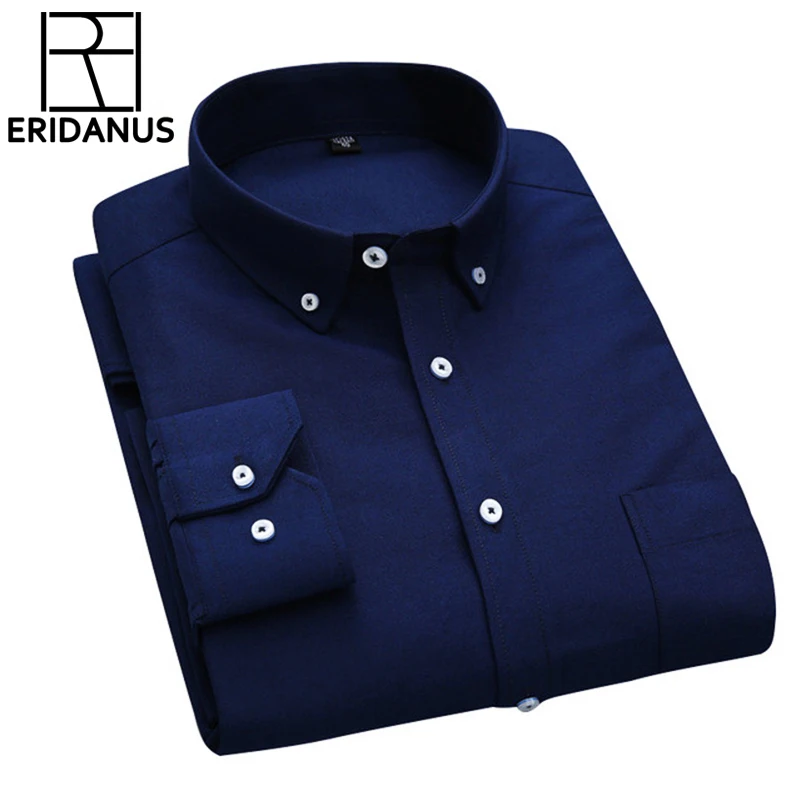 Prix Nouvelle Marque De Mode Chemises À Manches Longues Affaires Formelles De Coton Non Fer Sociale Solide Conception Mâle Chemises Slim Fit X023