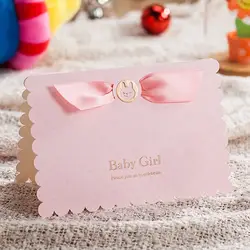 Для маленьких мальчиков и для маленьких девочек приглашение на вечеринку дня рождения открытка с конвертом baby Shower праздновать карты