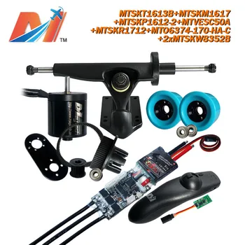 

Maytech for trucks skateboard 6374 170kv motor and speed control and remote and drive belt with pulley wheels
