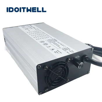 

Customized 900W current 2 stages adjustable charger 36V 18A 12A manually adjustable current fast 36V battery pack charger