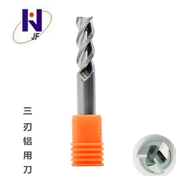 

JF ALN-JF3F D2*6*D6*50*3T Solid Carbide, 3 Flutes, Aluminium, Metric, 45HRC, Overall Length 50mm,