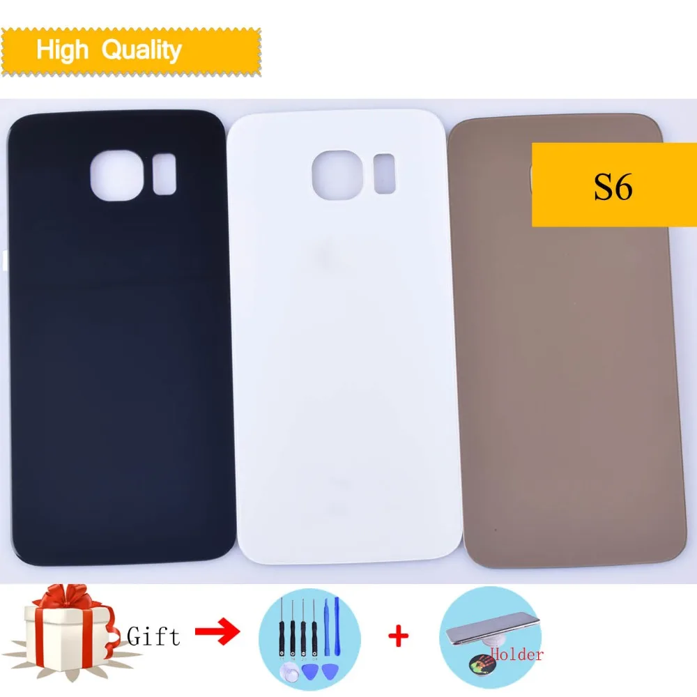 

For Samsung Galaxy S6 G920 G920F G9200 G920A Housing Battery Cover Back Cover Case Rear Door Chassis Shell S6 Cover Replacement