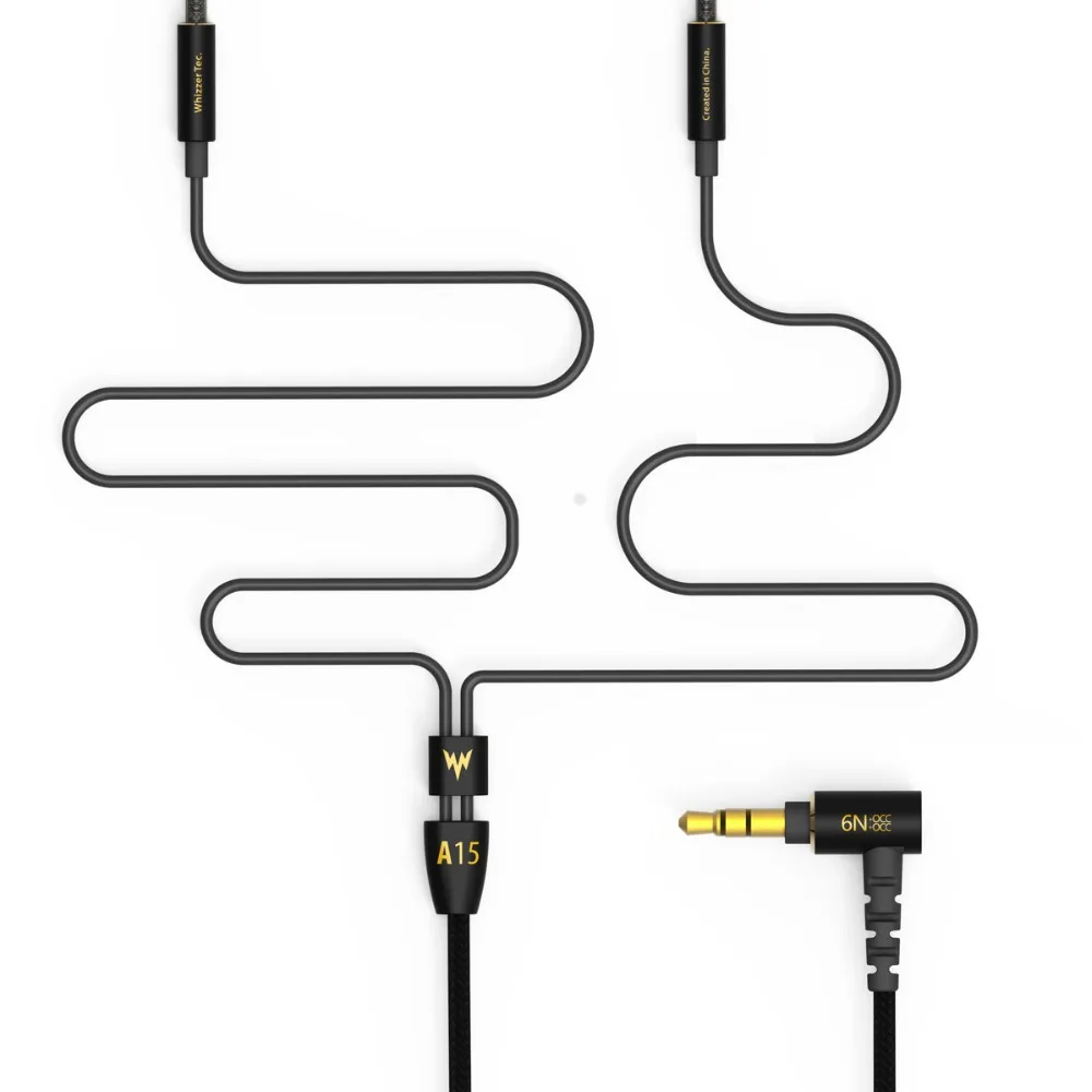 Whizzer A15 Pro HIFI наушники 1DD Hybrid IEM технология в уши с MMCX сменный кабель дизайн корпус из алюминиевого сплава