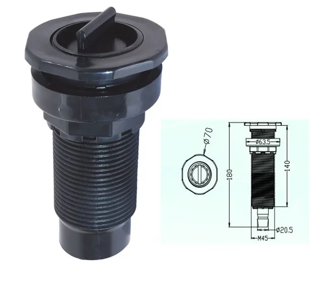 Hot Tub Spa drainer portable spa black drain easy discharge for all