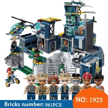 

ENLIGHTEN 1925 Cross-country Move Fortress Helicopter Small Grain Assembling Spelling Insert Building Blocks Toys For Children