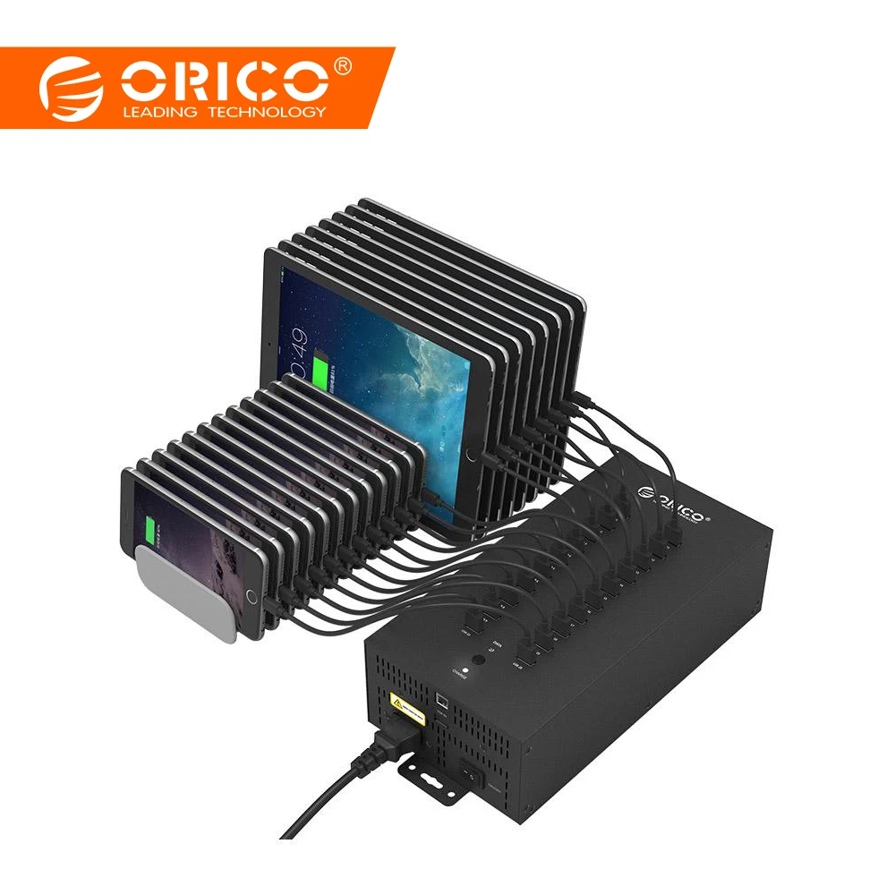 

ORICO IH20P USB HUB Type-A USB2.0*20 HUB Type A Industrial USB 2.0 HUB Splitter with 2 Models Data transmission Charging