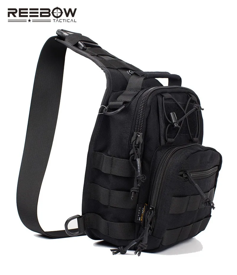 Мужская Военная Тактическая Сумка-Слинг MOLLE на одно плечо EDC, нагрудная сумка с меньшими карманами для спорта на открытом воздухе, езды на мотоцикле