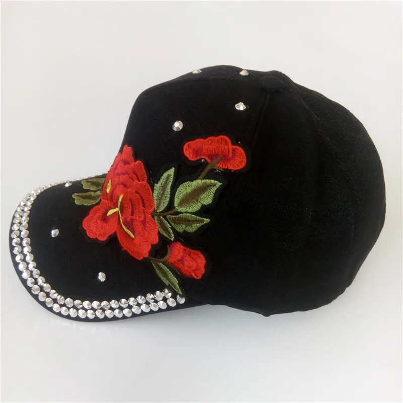 Розовое Украшение Для женщин Бейсбол Шапки Snapback Кепки s femme хип-хоп Кепки леди gorras Vogue шляпа папа Шапки Casquette homme