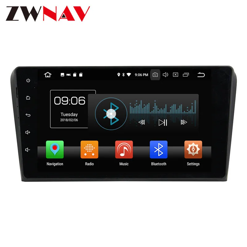 Clearance Android 9 car radio Car DVD CD Player For Mazda 3 2004-2009 GPS navigation headunit tape recorder 4GB 2DIN radio 5
