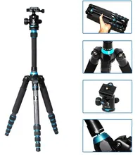 BEIKE BK-777C Carbon Fibre Travel Folded Tripod With Ball head Monopod For DSLR Camera Nikon Canon Sony Olympus
