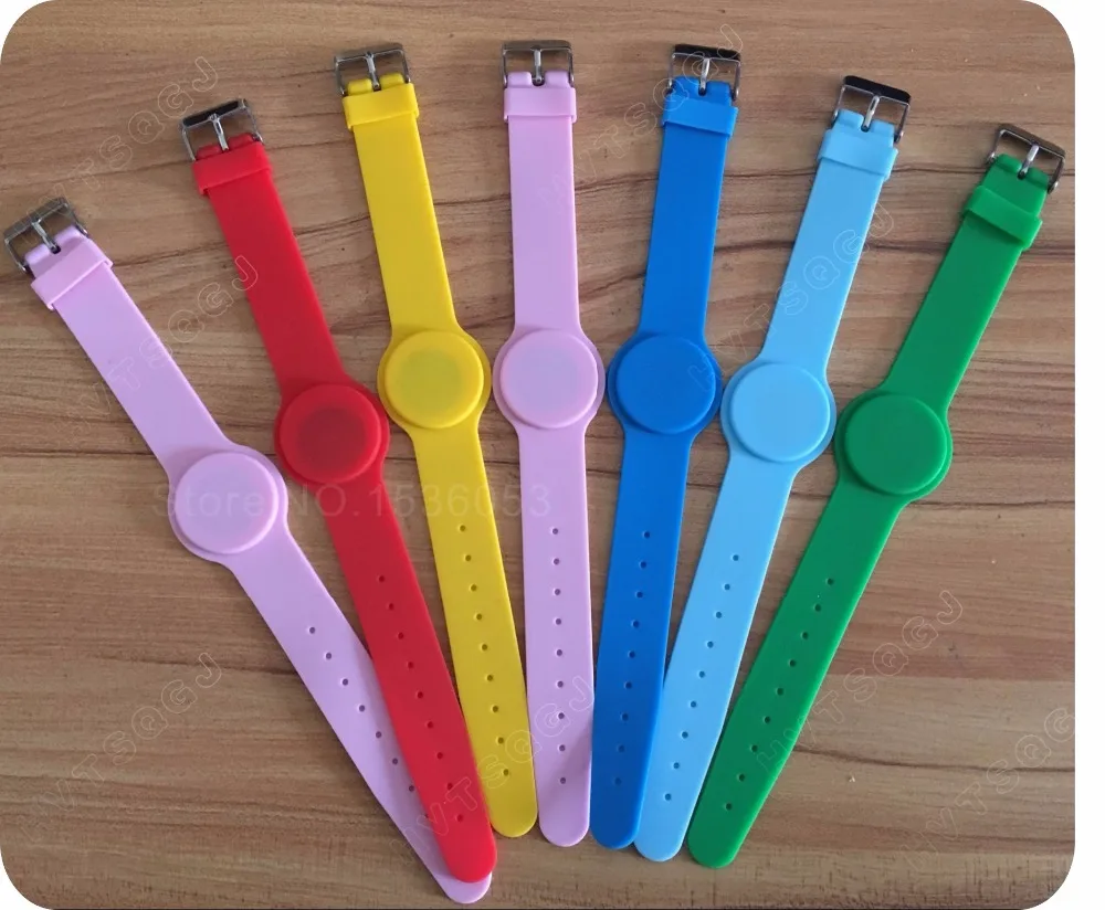 

3pcs Adjustable Waterproof Silicone Wristband RFID 125KHz Bracelet Read Only TK4100 Compatible with EM4100