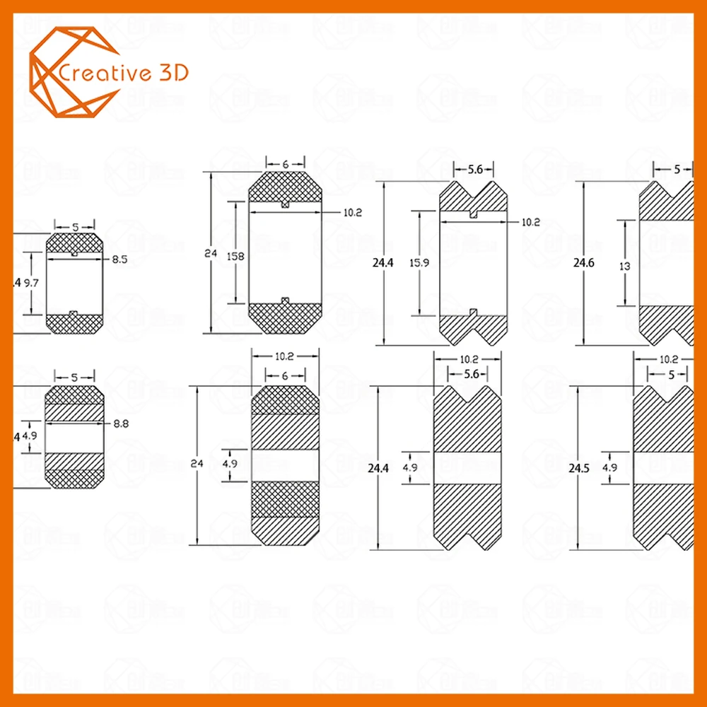 10 шт. CNC Openbuild пластиковые колеса POM MR105ZZ 625ZZ V-slot подшипник диаметр 5 мм пассивная круглая Шестерня Perlin колеса шкив 3D печать части