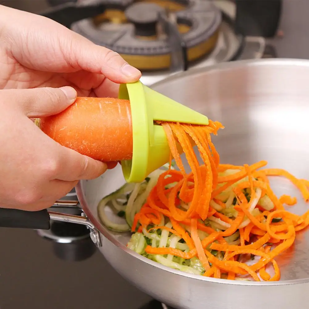 

Kitchen Tools Accessories Gadget Funnel Model Spiral Slicer Vegetable Shred Device Cooking Salad Carrot Radish Cutter Hot Sale #