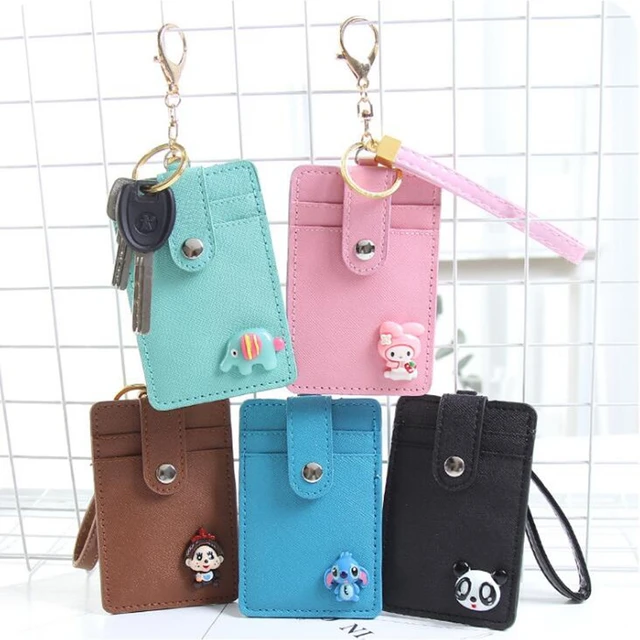 cartoon hello kitty pu leather card id holders bag women travel bank bus credit card holder - Card Holder With Keyring cartoon hello kitty pu leather card id holders bag women travel bank bus credit card holder - Card Holder With Keyring